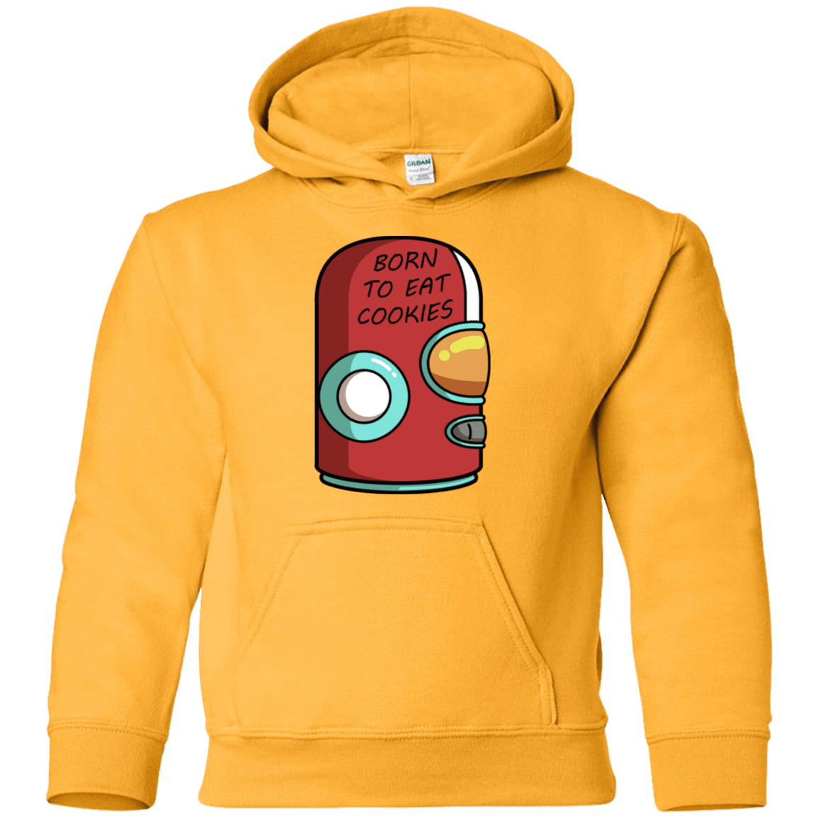 Sweatshirts Gold / YS Final Space Gary Born To Eat Cookies Youth Hoodie