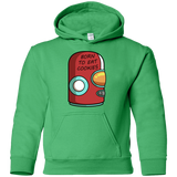 Sweatshirts Irish Green / YS Final Space Gary Born To Eat Cookies Youth Hoodie