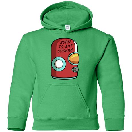 Sweatshirts Irish Green / YS Final Space Gary Born To Eat Cookies Youth Hoodie