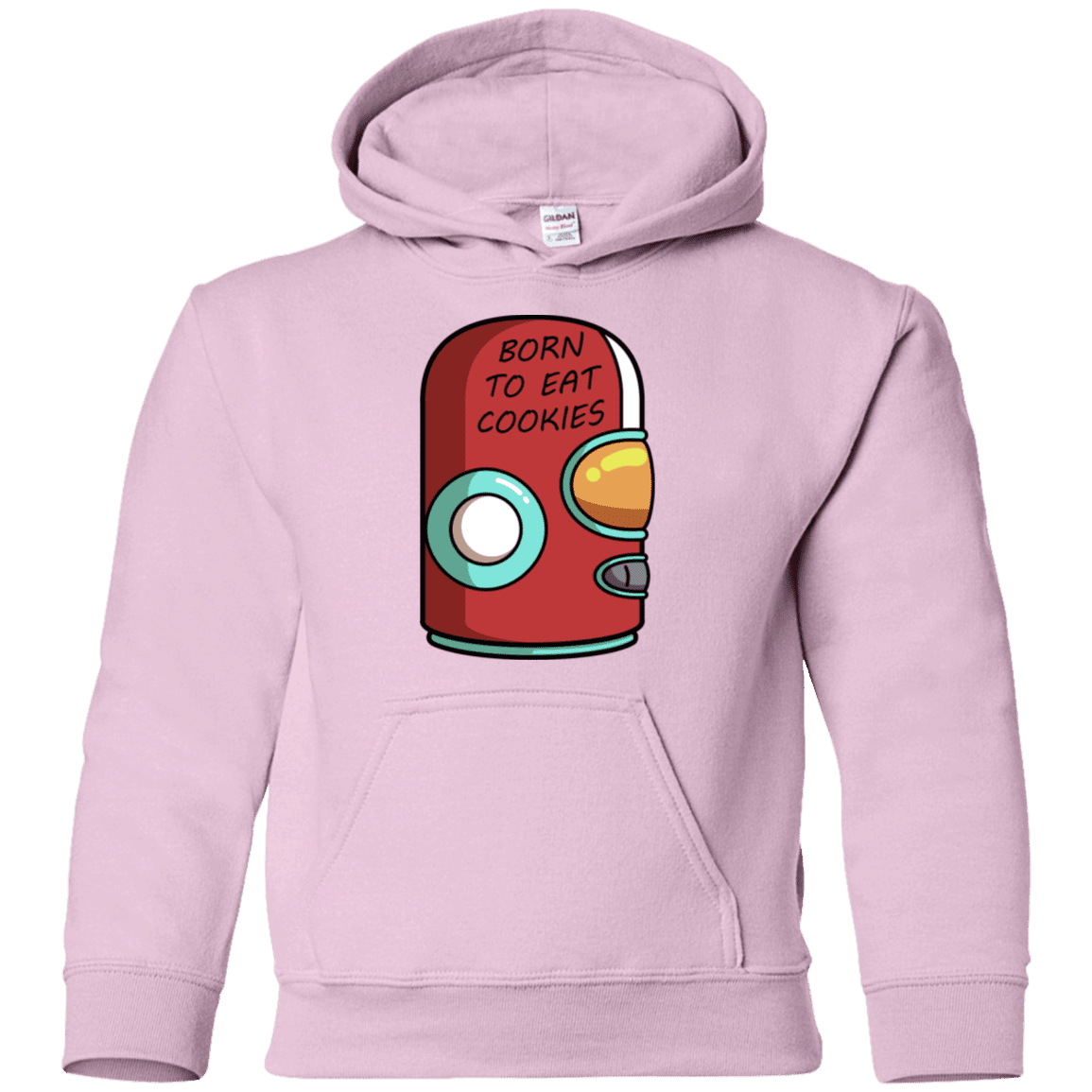 Sweatshirts Light Pink / YS Final Space Gary Born To Eat Cookies Youth Hoodie