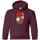 Sweatshirts Maroon / YS Final Space Gary Born To Eat Cookies Youth Hoodie