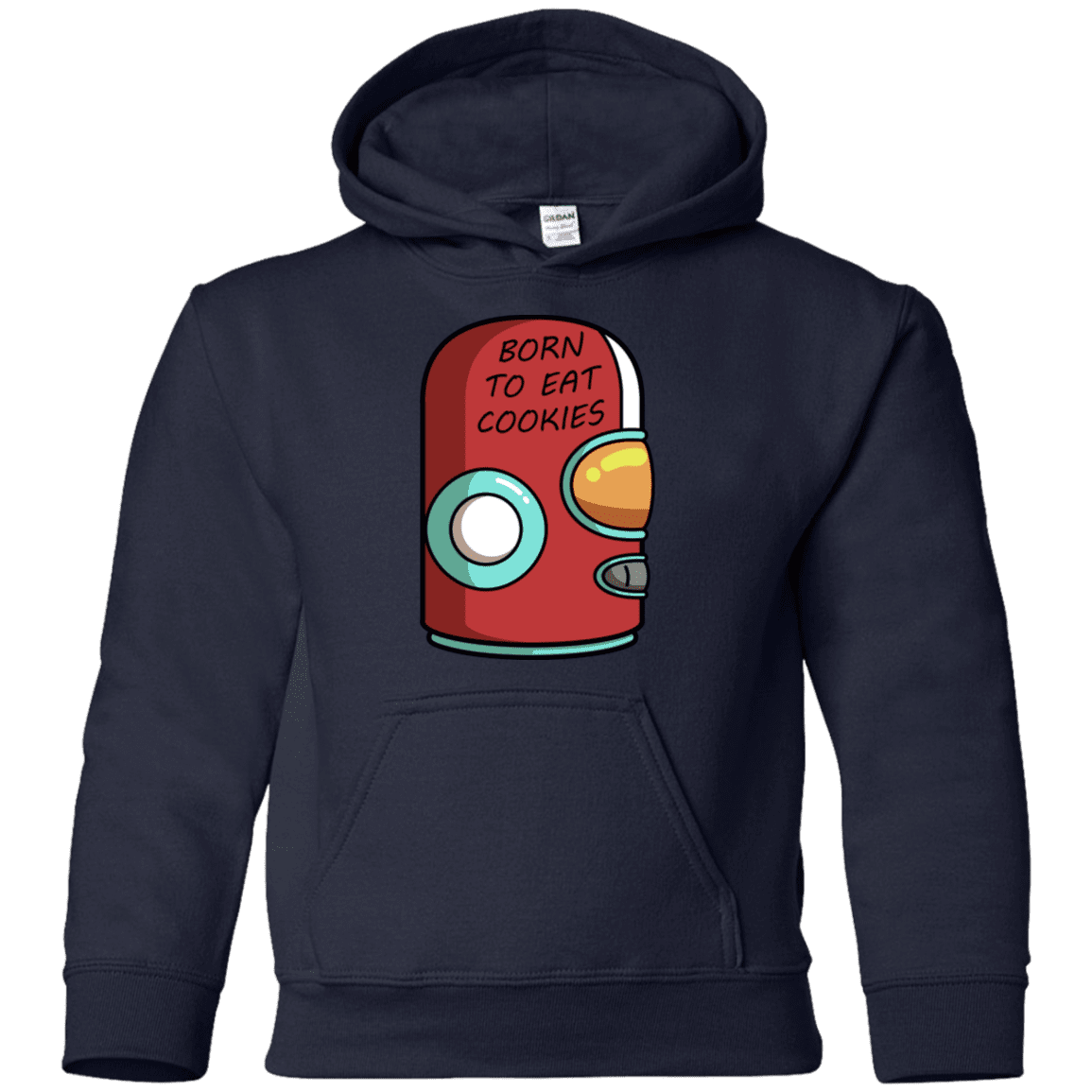 Sweatshirts Navy / YS Final Space Gary Born To Eat Cookies Youth Hoodie