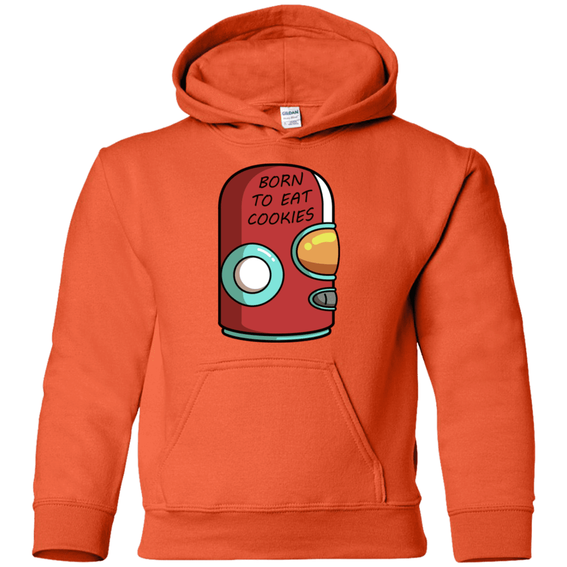 Sweatshirts Orange / YS Final Space Gary Born To Eat Cookies Youth Hoodie