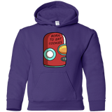 Sweatshirts Purple / YS Final Space Gary Born To Eat Cookies Youth Hoodie