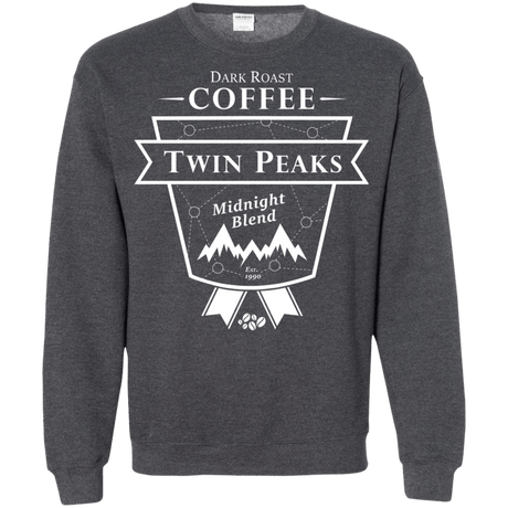 Sweatshirts Dark Heather / Small Finest Black Crewneck Sweatshirt