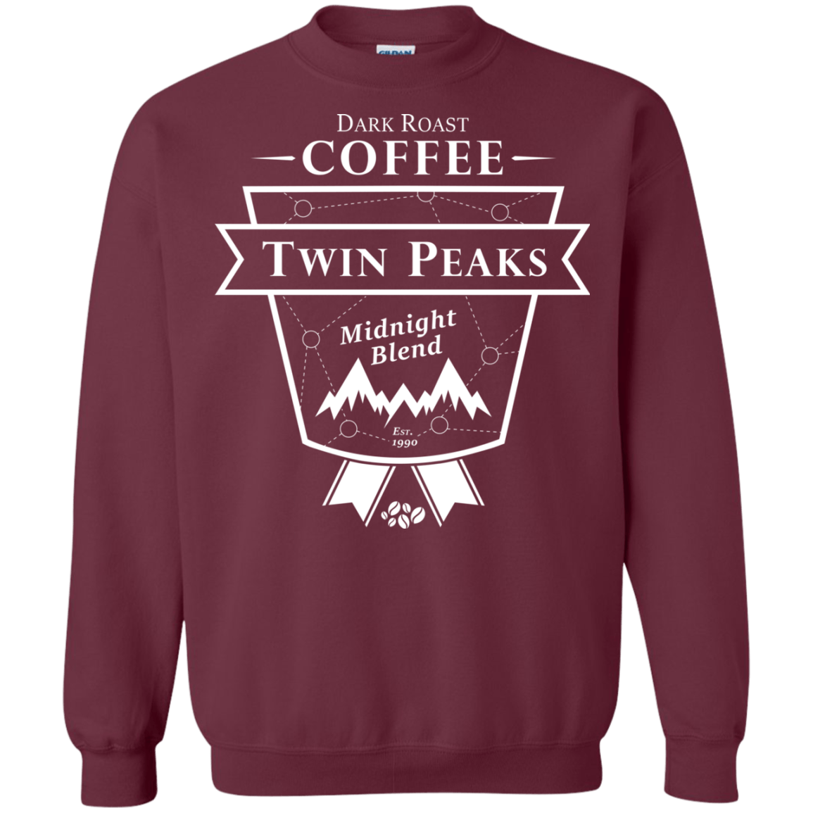 Sweatshirts Maroon / Small Finest Black Crewneck Sweatshirt