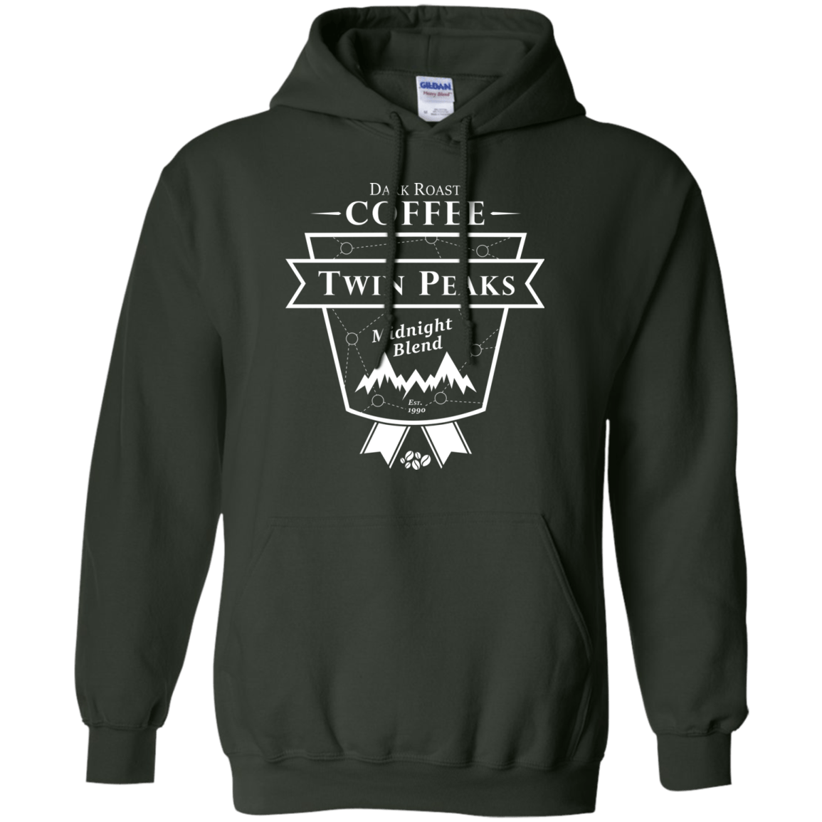 Sweatshirts Forest Green / Small Finest Black Pullover Hoodie