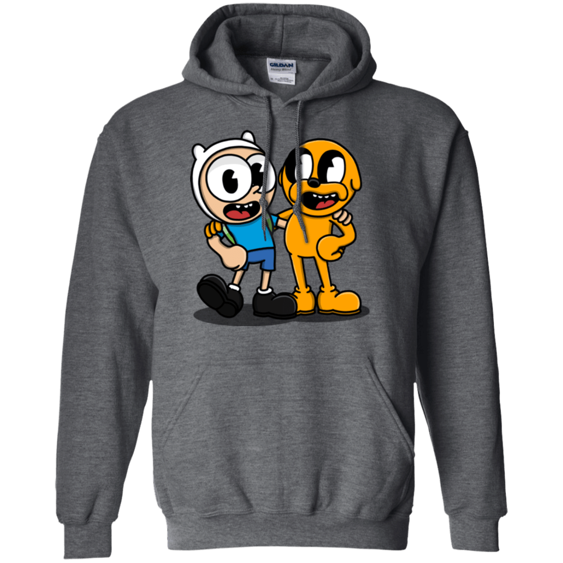 Sweatshirts Dark Heather / S Finnhead and Jakeman Pullover Hoodie