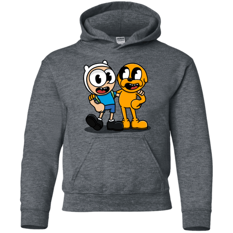 Sweatshirts Dark Heather / YS Finnhead and Jakeman Youth Hoodie