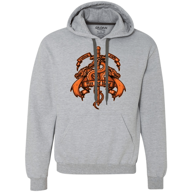 Sweatshirts Sport Grey / Small FIRE AND BLOOD Premium Fleece Hoodie