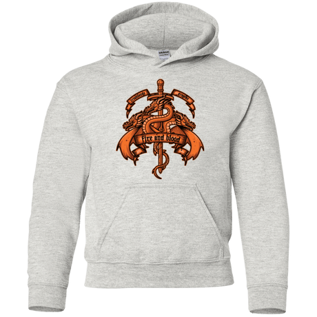 Sweatshirts Ash / YS FIRE AND BLOOD Youth Hoodie