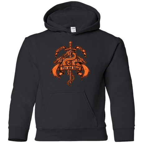 Sweatshirts Black / YS FIRE AND BLOOD Youth Hoodie