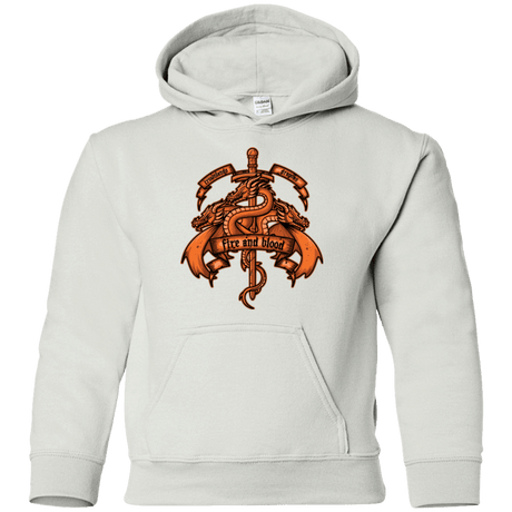 Sweatshirts White / YS FIRE AND BLOOD Youth Hoodie