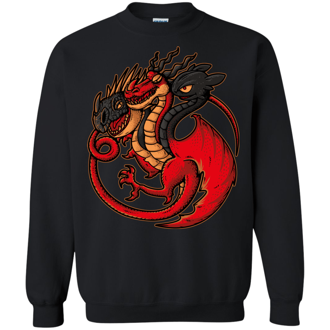 Sweatshirts Black / Small FIRE BLOOD AND TRAINING Crewneck Sweatshirt