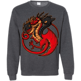 Sweatshirts Dark Heather / Small FIRE BLOOD AND TRAINING Crewneck Sweatshirt
