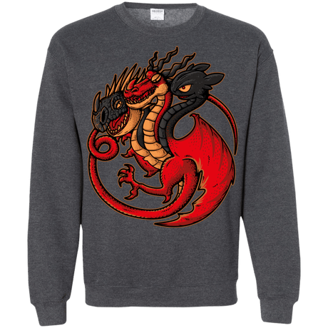 Sweatshirts Dark Heather / Small FIRE BLOOD AND TRAINING Crewneck Sweatshirt