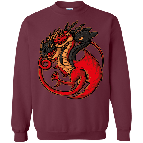 Sweatshirts Maroon / Small FIRE BLOOD AND TRAINING Crewneck Sweatshirt
