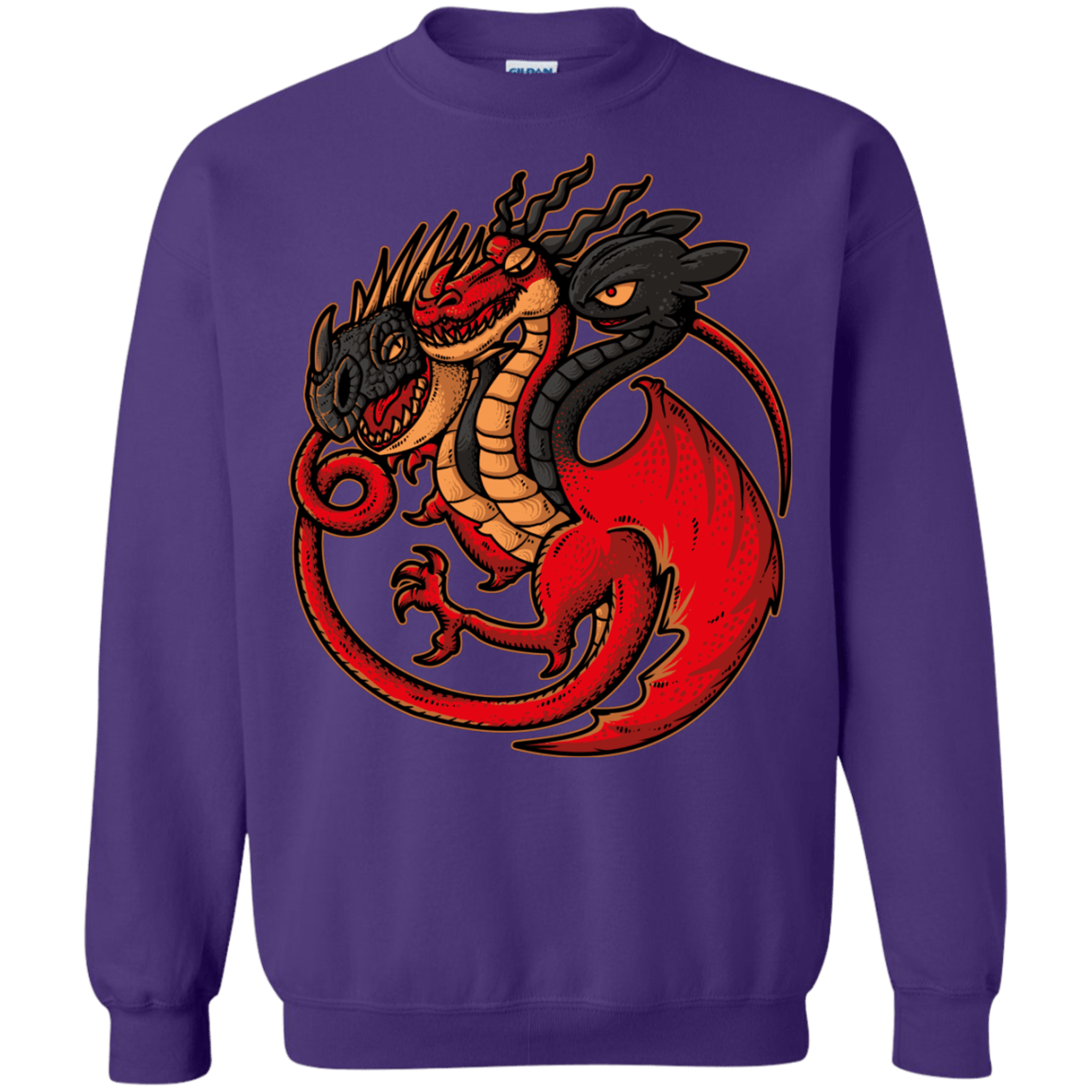 Sweatshirts Purple / Small FIRE BLOOD AND TRAINING Crewneck Sweatshirt