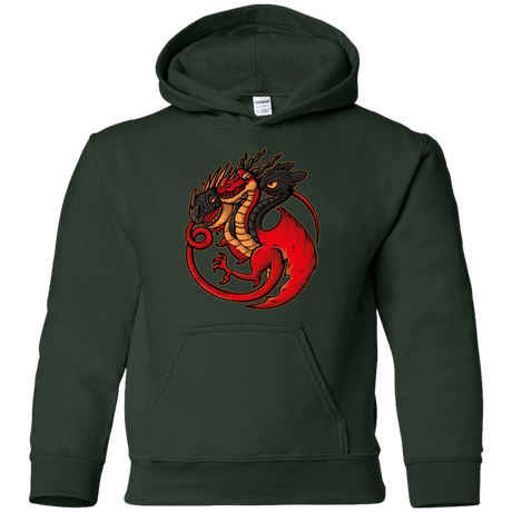 Sweatshirts Forest Green / YS FIRE BLOOD AND TRAINING Youth Hoodie
