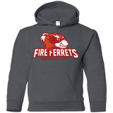 Sweatshirts Charcoal / YS Fire Ferrets Youth Hoodie