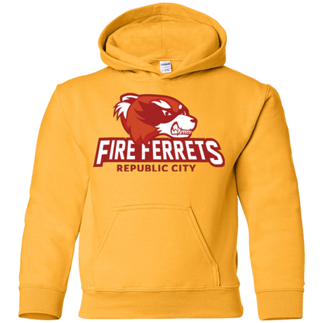 Sweatshirts Gold / YS Fire Ferrets Youth Hoodie