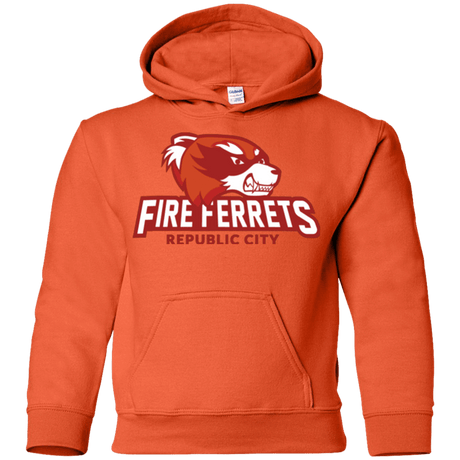 Sweatshirts Orange / YS Fire Ferrets Youth Hoodie