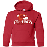 Sweatshirts Red / YS Fire Ferrets Youth Hoodie