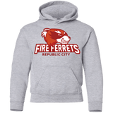 Sweatshirts Sport Grey / YS Fire Ferrets Youth Hoodie