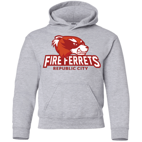 Sweatshirts Sport Grey / YS Fire Ferrets Youth Hoodie