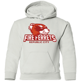 Sweatshirts White / YS Fire Ferrets Youth Hoodie