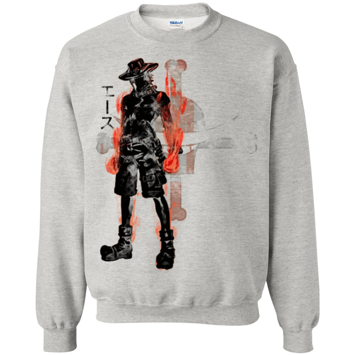 Sweatshirts Ash / Small Fire fist Crewneck Sweatshirt