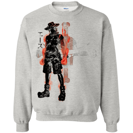 Sweatshirts Ash / Small Fire fist Crewneck Sweatshirt
