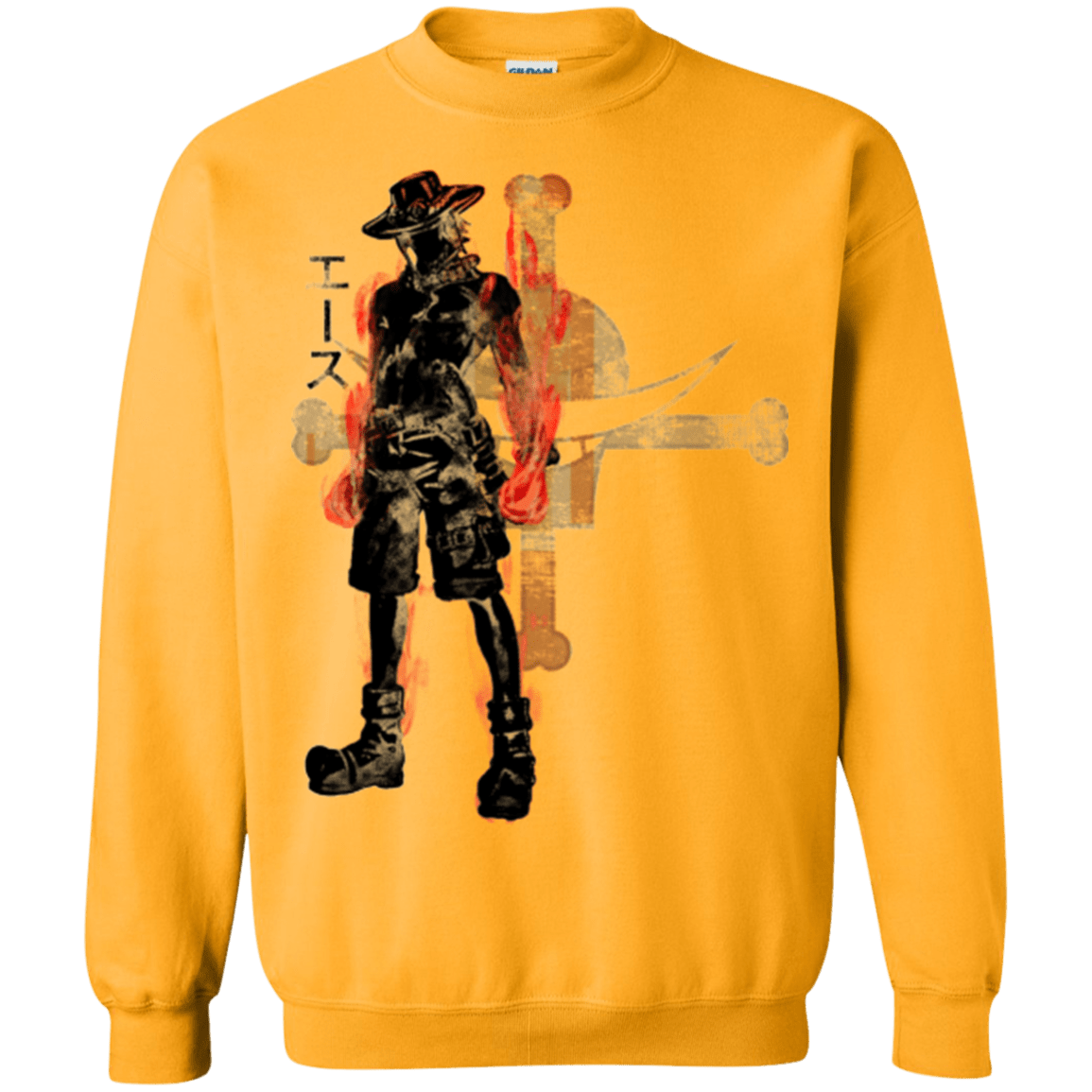 Sweatshirts Gold / Small Fire fist Crewneck Sweatshirt