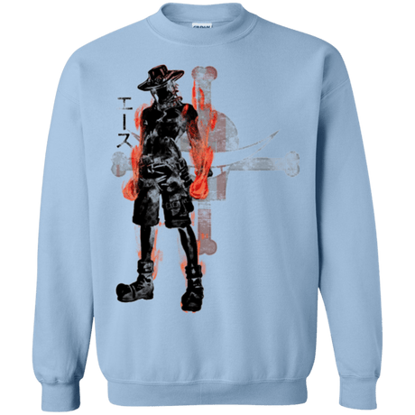 Sweatshirts Light Blue / Small Fire fist Crewneck Sweatshirt