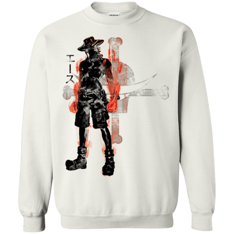 Sweatshirts White / Small Fire fist Crewneck Sweatshirt