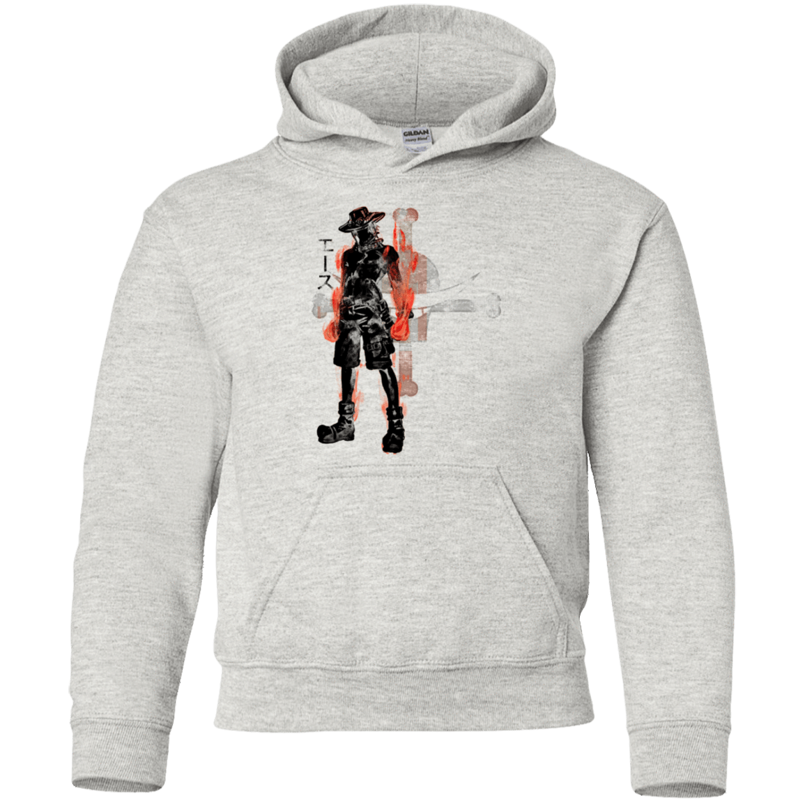 Sweatshirts Ash / YS Fire fist Youth Hoodie