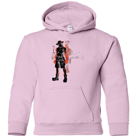 Sweatshirts Light Pink / YS Fire fist Youth Hoodie