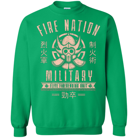 Sweatshirts Irish Green / Small Fire is Fierce Crewneck Sweatshirt