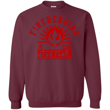 Sweatshirts Maroon / Small Fire Nation Crewneck Sweatshirt