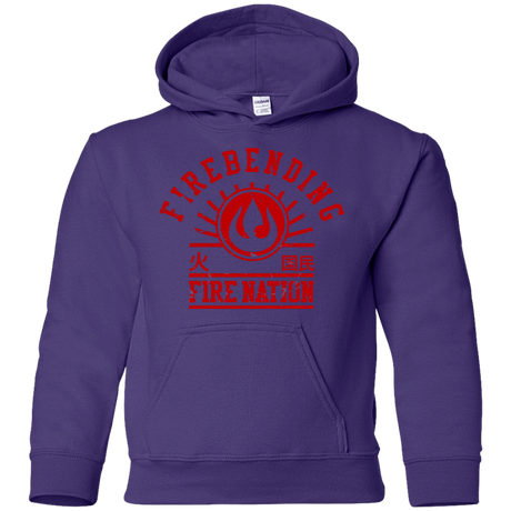 Sweatshirts Purple / YS Fire Nation Youth Hoodie