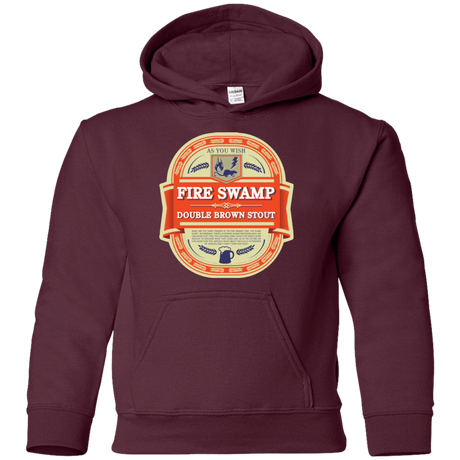 Sweatshirts Maroon / YS Fire Swamp Ale Youth Hoodie