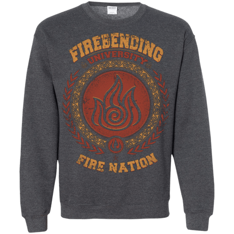 Sweatshirts Dark Heather / Small Firebending university Crewneck Sweatshirt