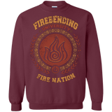 Sweatshirts Maroon / Small Firebending university Crewneck Sweatshirt