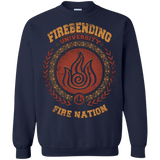 Sweatshirts Navy / Small Firebending university Crewneck Sweatshirt