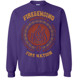 Sweatshirts Purple / Small Firebending university Crewneck Sweatshirt