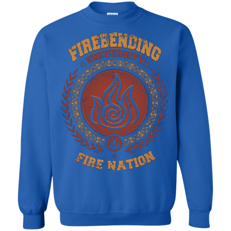 Sweatshirts Royal / Small Firebending university Crewneck Sweatshirt