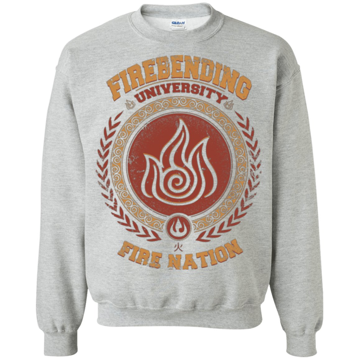 Sweatshirts Sport Grey / Small Firebending university Crewneck Sweatshirt