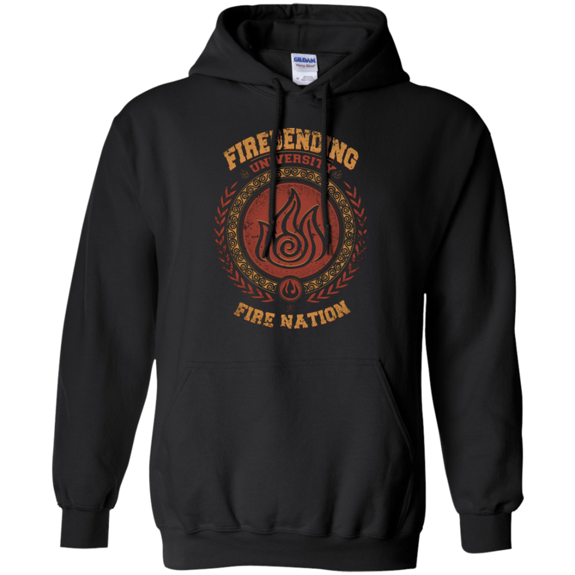 Sweatshirts Black / Small Firebending university Pullover Hoodie