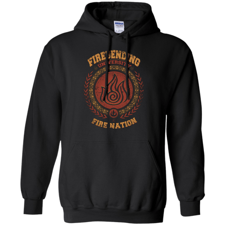 Sweatshirts Black / Small Firebending university Pullover Hoodie