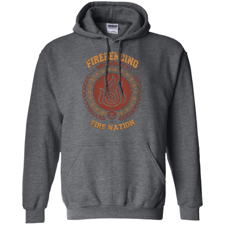 Sweatshirts Dark Heather / Small Firebending university Pullover Hoodie